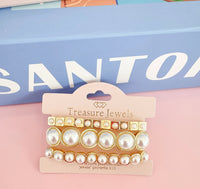 Glam Pearl Trio Bracelet Set