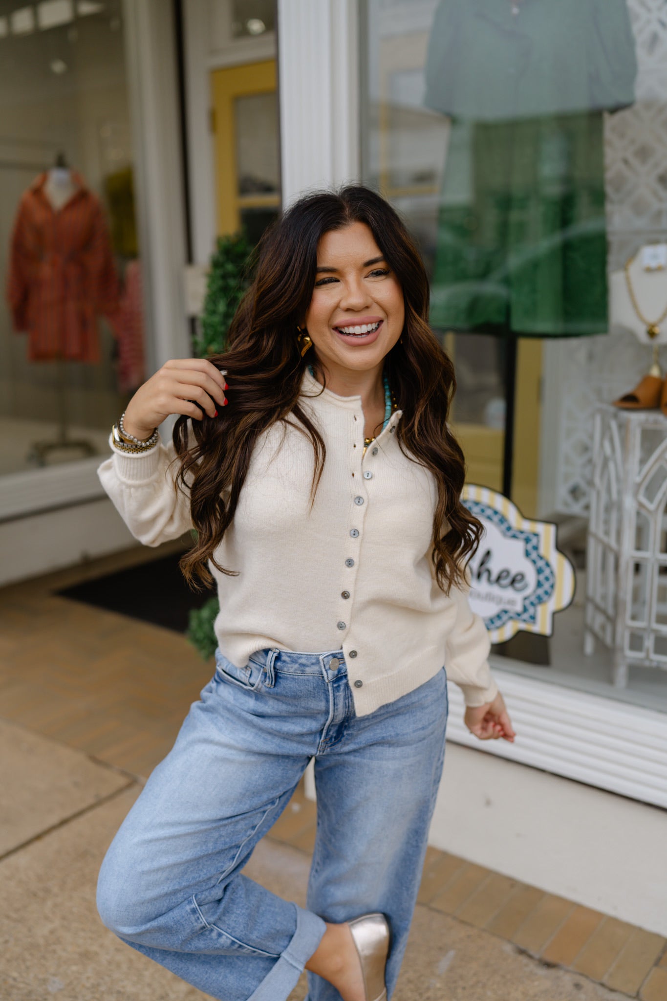 The Jasmine Cardigan- Cream
