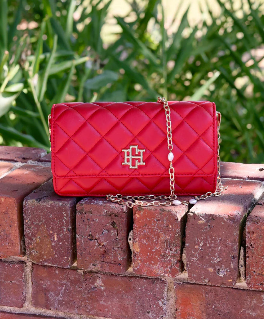 Brynleigh Clutch Crossbody Red - Caroline Hill