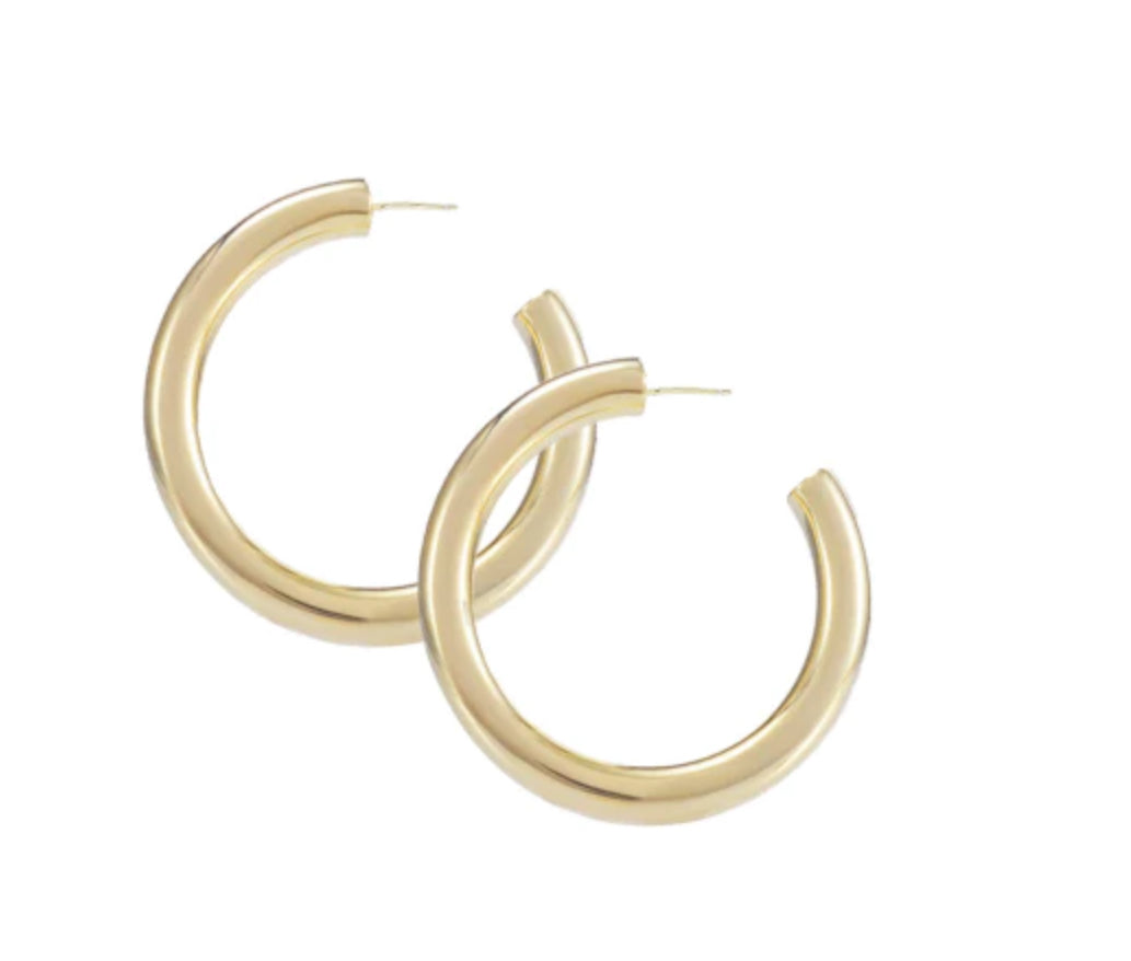 Natalie Wood Design Just Dance Hoop Earring In Gold