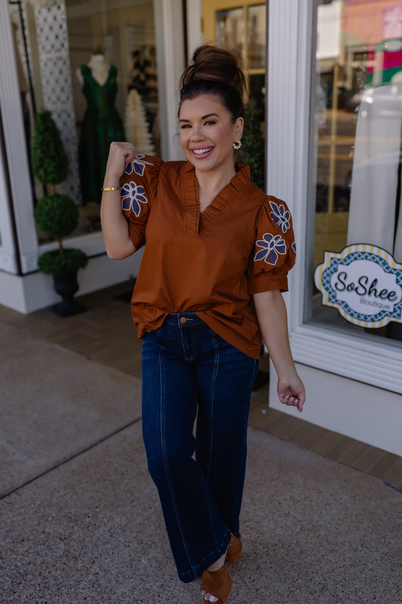 The Brooke Top - Taupe Brown