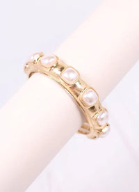 Mirren Bracelet with Pearls Gold - Caroline Hill