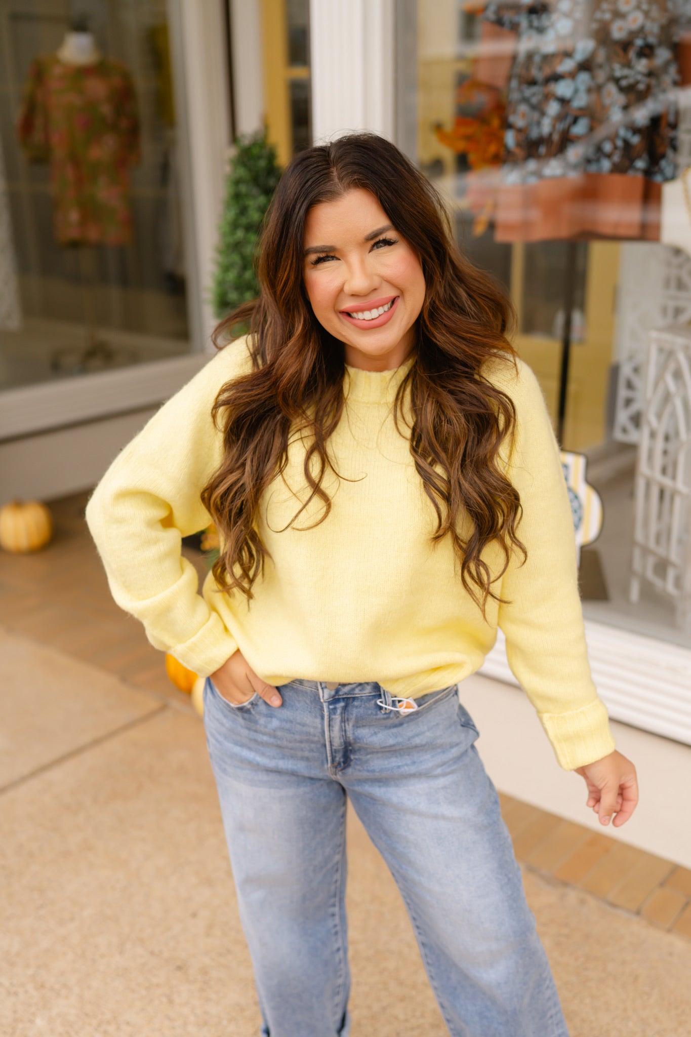 The Katy Sweater - Yellow