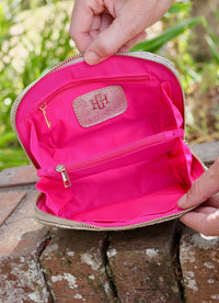 Caroline Hill Capri Large Pouch Champagne Pop