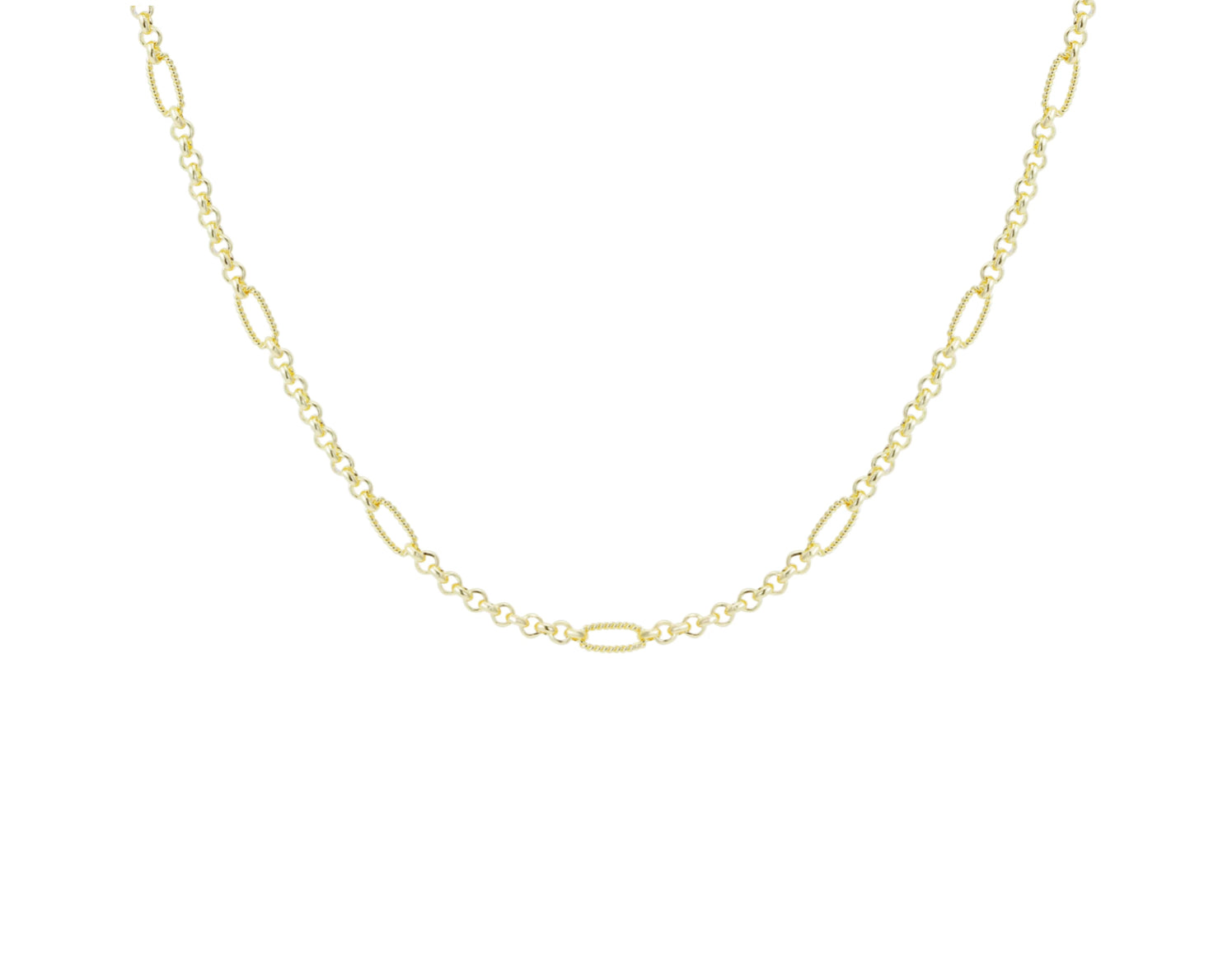 Natalie Wood Design Eclipse Chain Layering Necklace in Gold