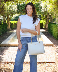 Blair Tote Cream Bag - Caroline Hill