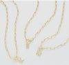 Natalie Wood Designs Toggle Initial Necklaces in G Gold