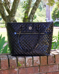 Jayden Tote Black Patent - Caroline Hill