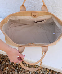 Melissa Tote Bag Natural Tan
