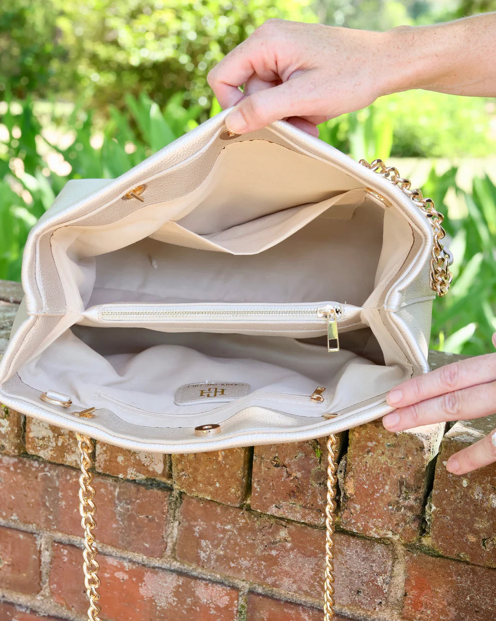 Blair Tote Cream Bag - Caroline Hill