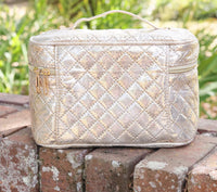 Caroline Hill Hampton Train Case Champagne Pop