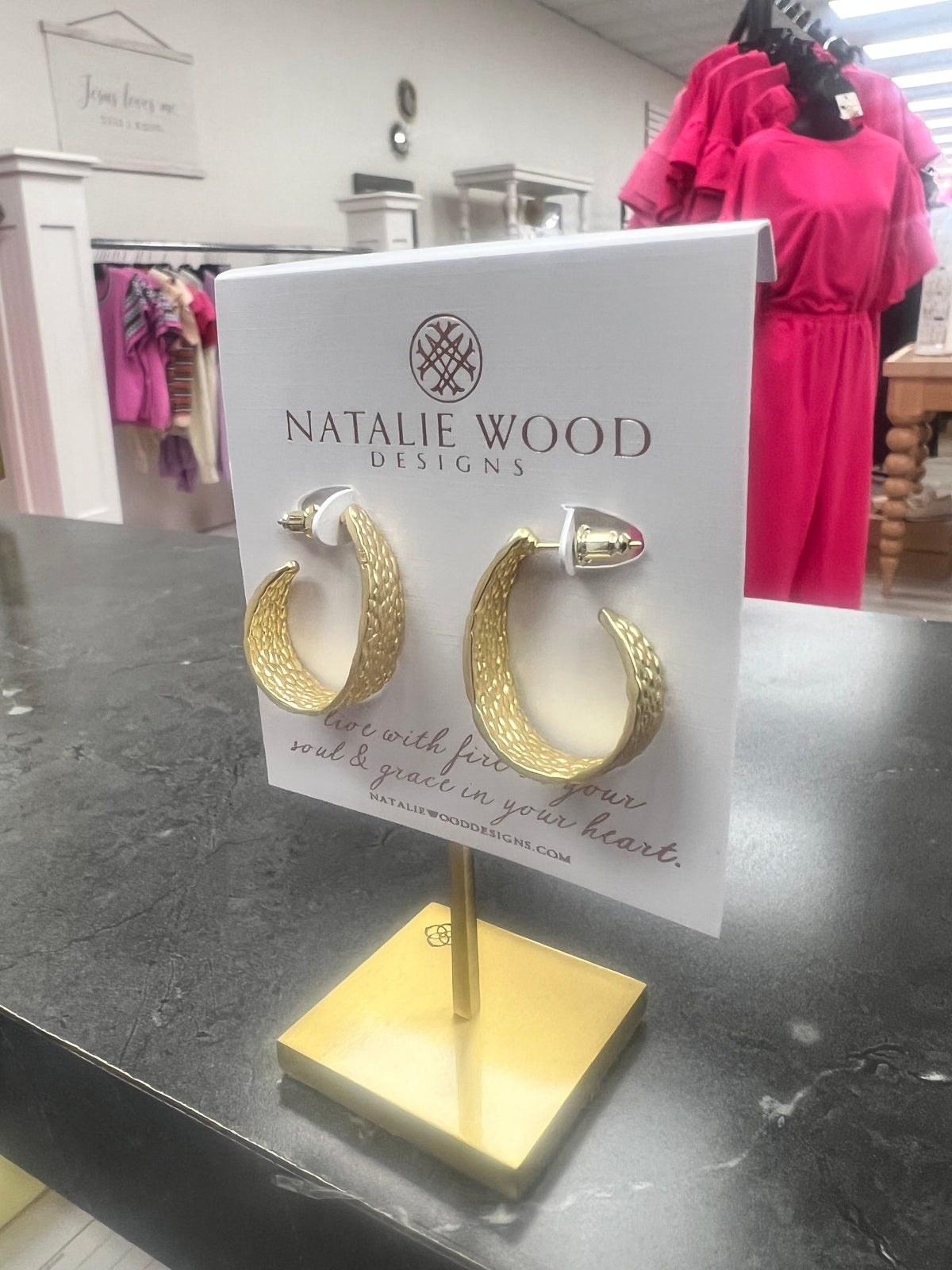 Natalie Wood Design She’s Spicy Mini Hoop Earrings