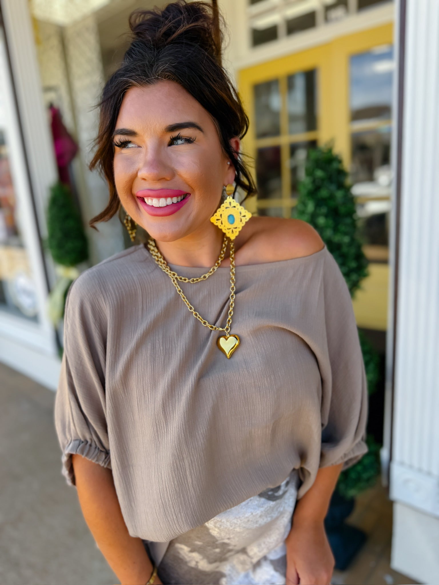 XL wrap around heart necklace