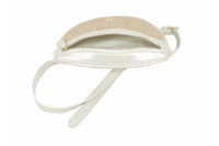 Natalie Wood Design Grace Belt Bag in Cream/Straw