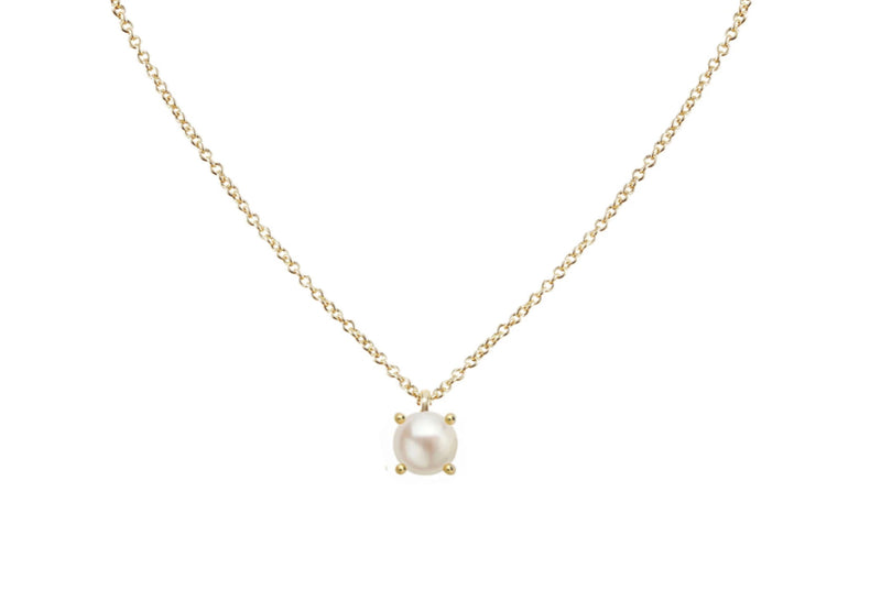 Natalie Wood Design Shine Bright Mini Pearl Necklace Gold