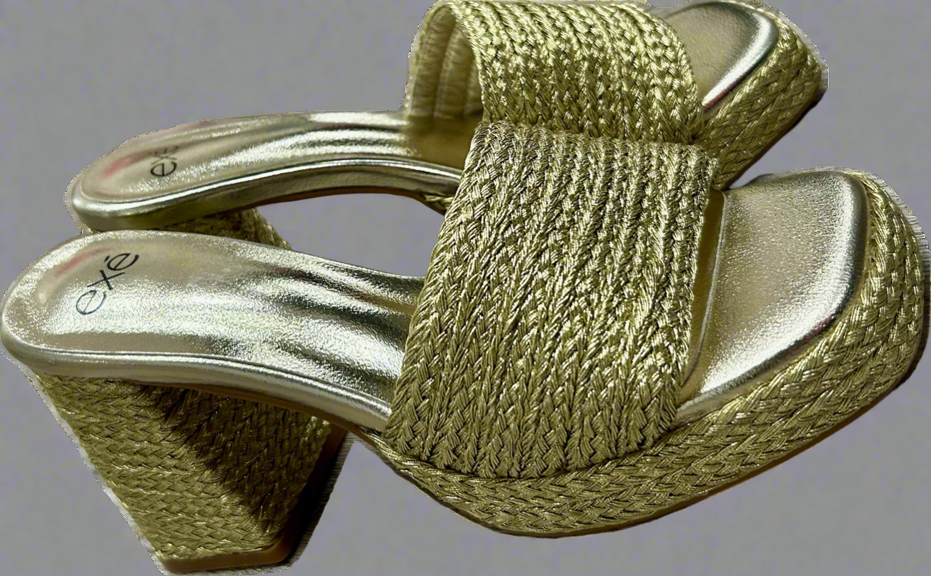 The Shelly Gold Heels