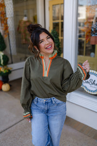The Amy Top - Olive