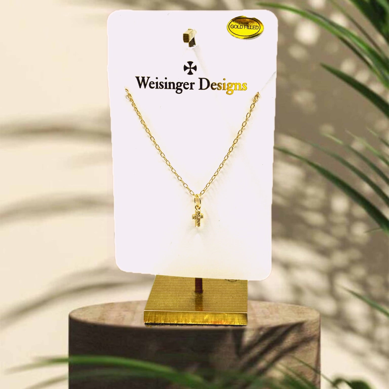 Weisinger Design - Gold filled crystal Necklace