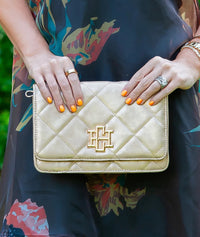Bryn Clutch/Crossbody Gold Shimmer - Caroline Hill