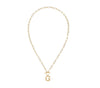 Natalie Wood Designs Toggle Initial Necklaces in G Gold