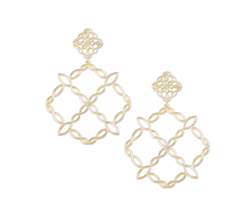 Natalie Wood design Statement Earrings Gold