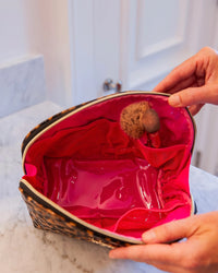 Caroline Hill Capri Large Pouch Leopard