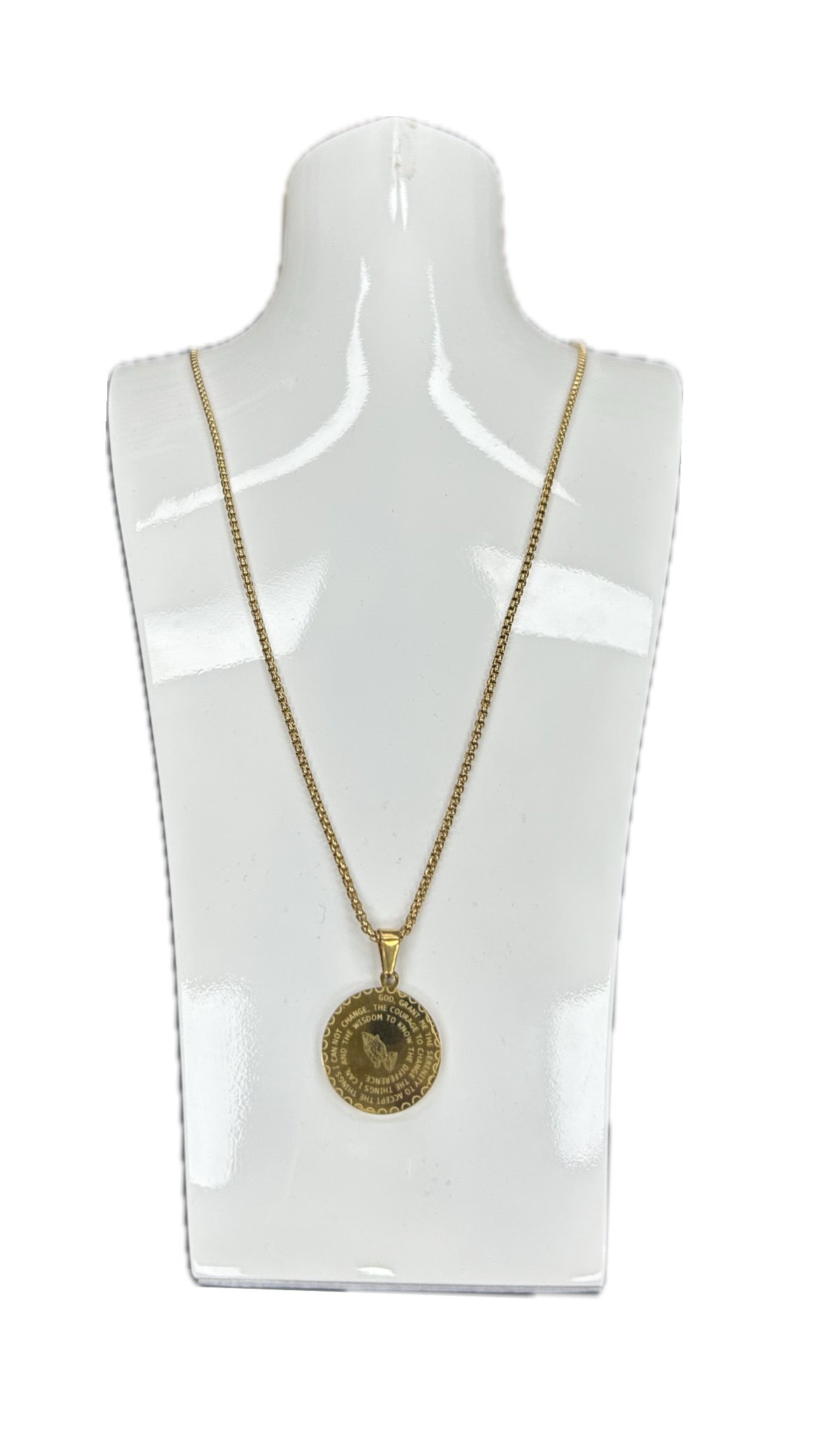 Weisinger Design Lord’s Prayer Round Necklace