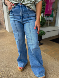 Risen High Waisted-Wide leg