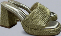 The Shelly Gold Heels