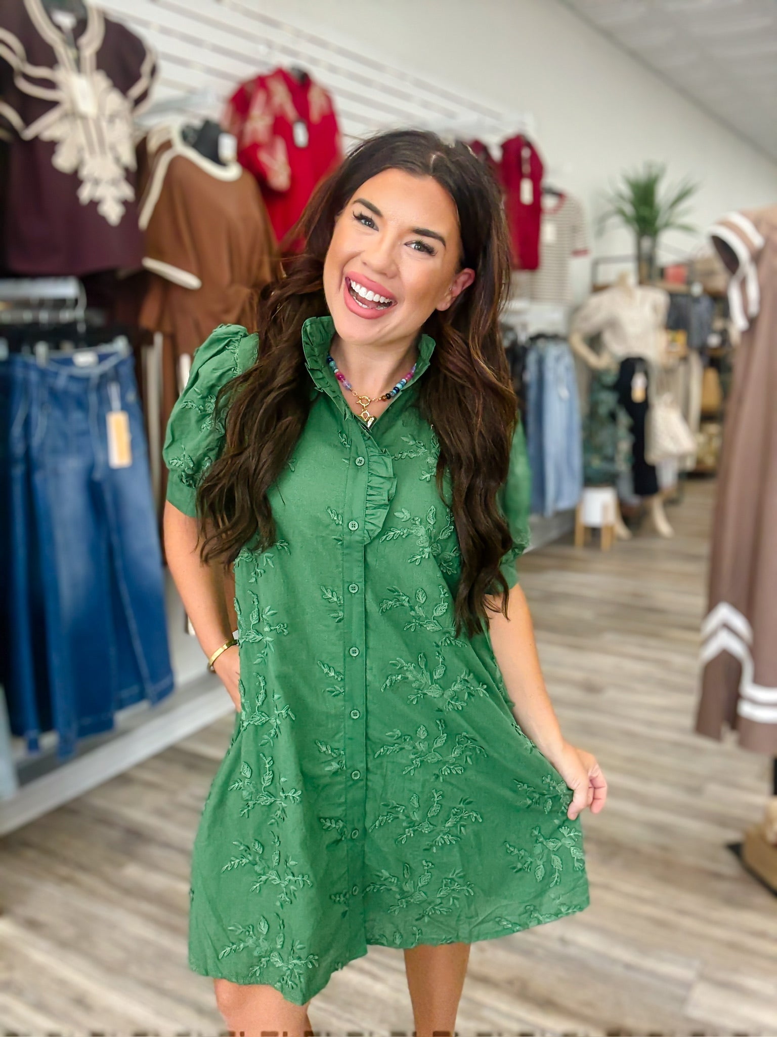 The Missy Dress - Forest