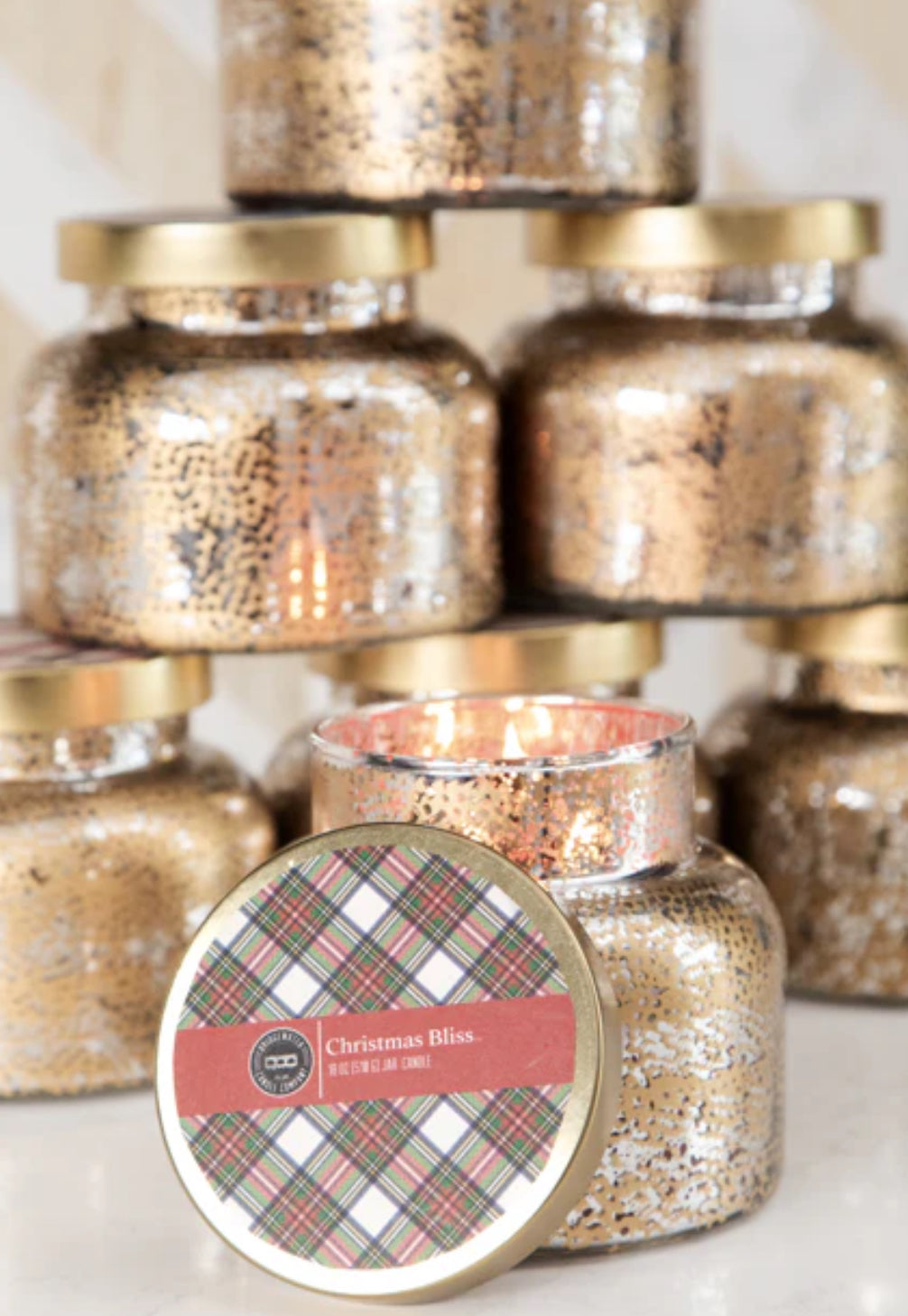 Christmas Bliss Holiday Mercury Jar Candle