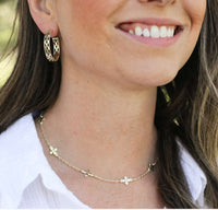 Natalie Wood Believer Cross Mini Necklace in Gold