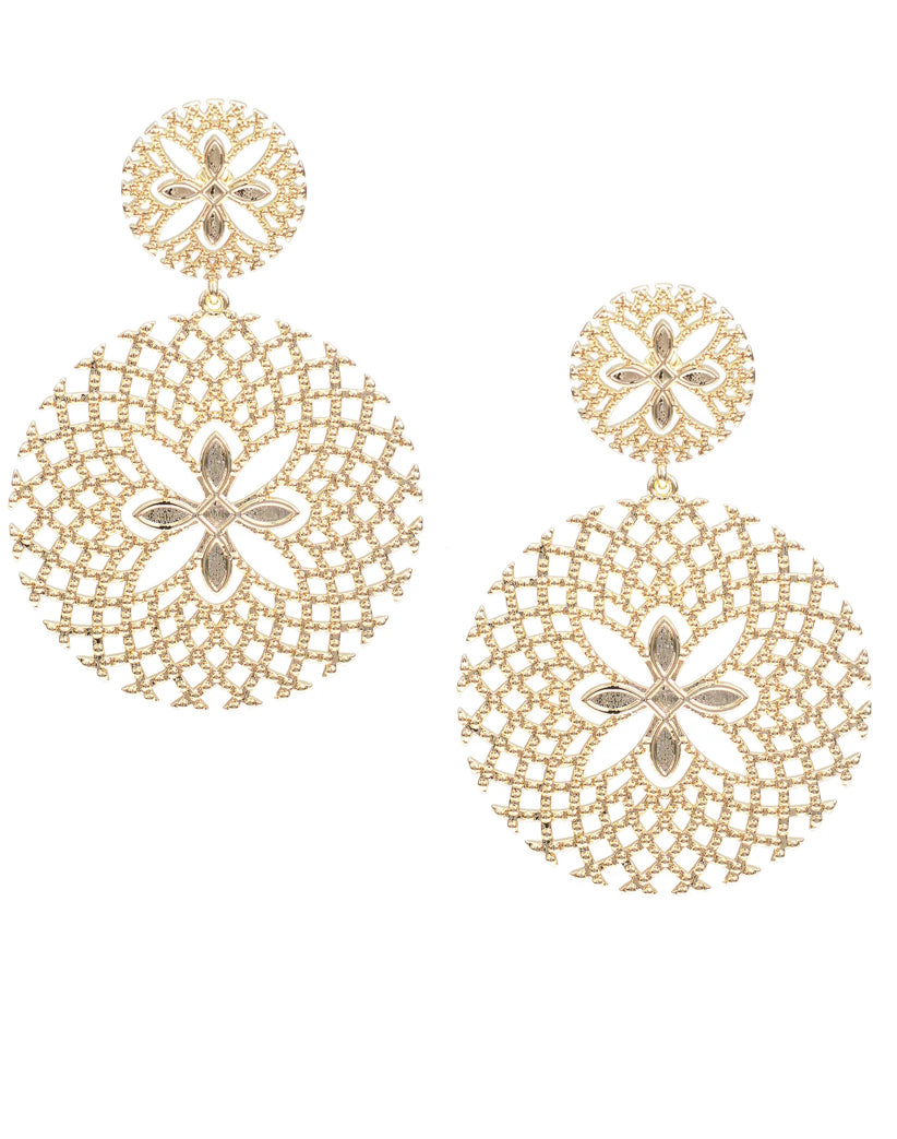 Natalie Wood Design Sunburst Statement Earrings
