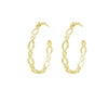 Natalie Wood Design Bloom Hoop Earrings Gold