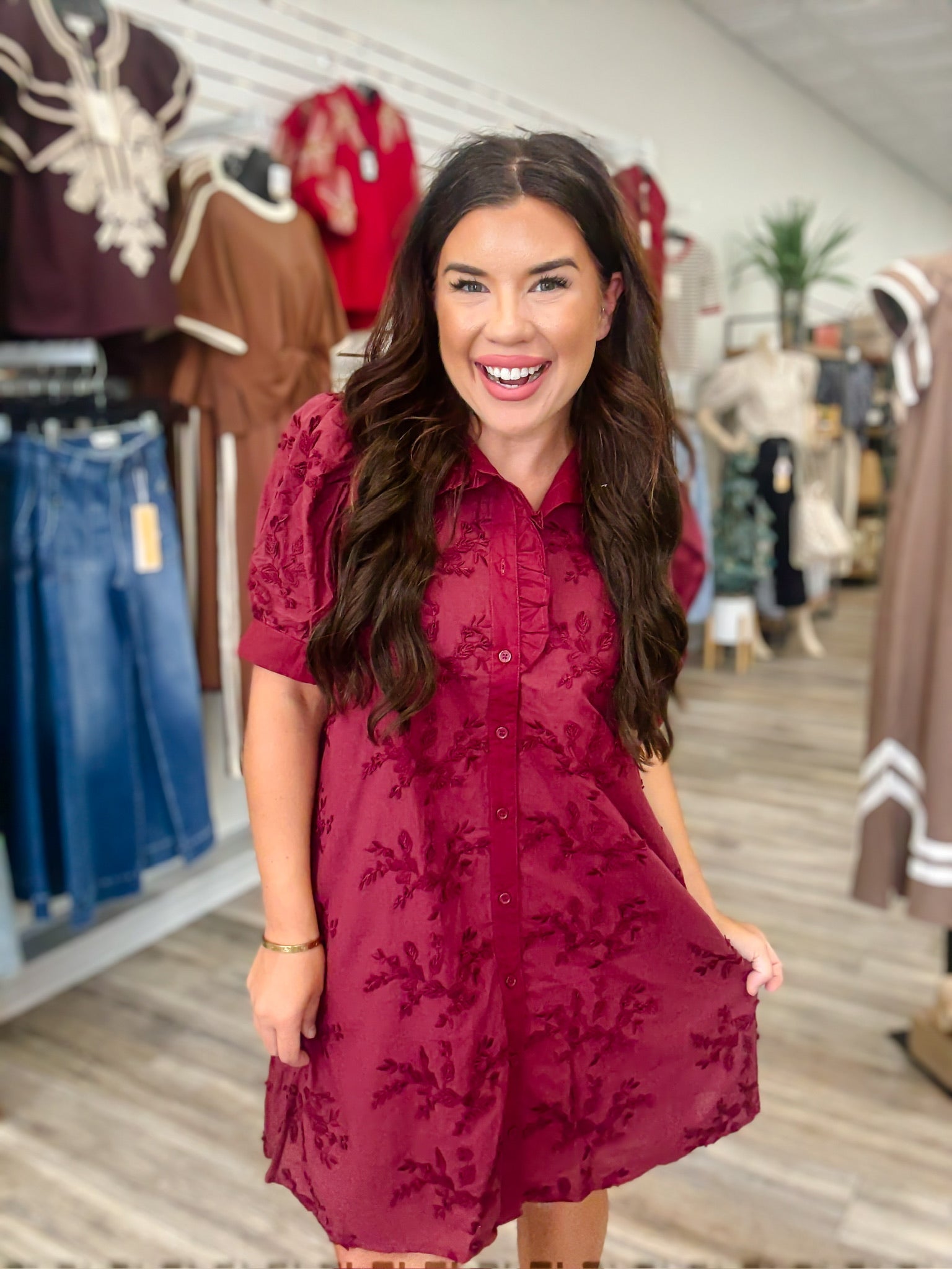 The Missy Dress - Burgundy