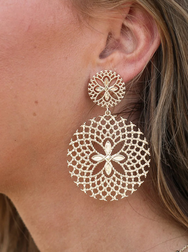 Natalie Wood Design Sunburst Statement Earrings