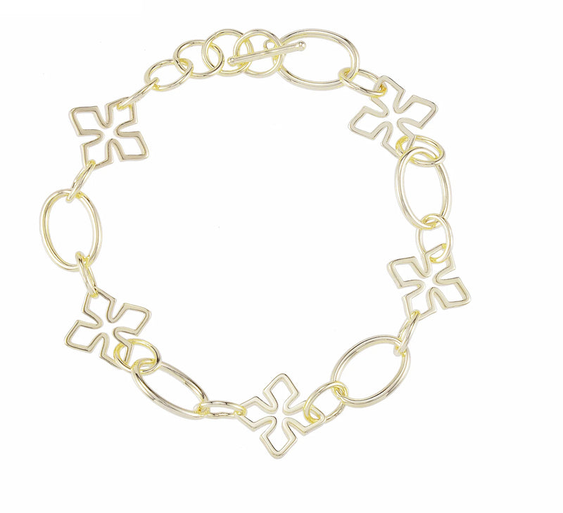 Natalie Wood Grace Link Bracelet Gold