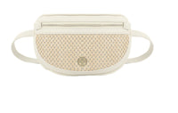 Natalie Wood Design Grace Belt Bag in Cream/Straw