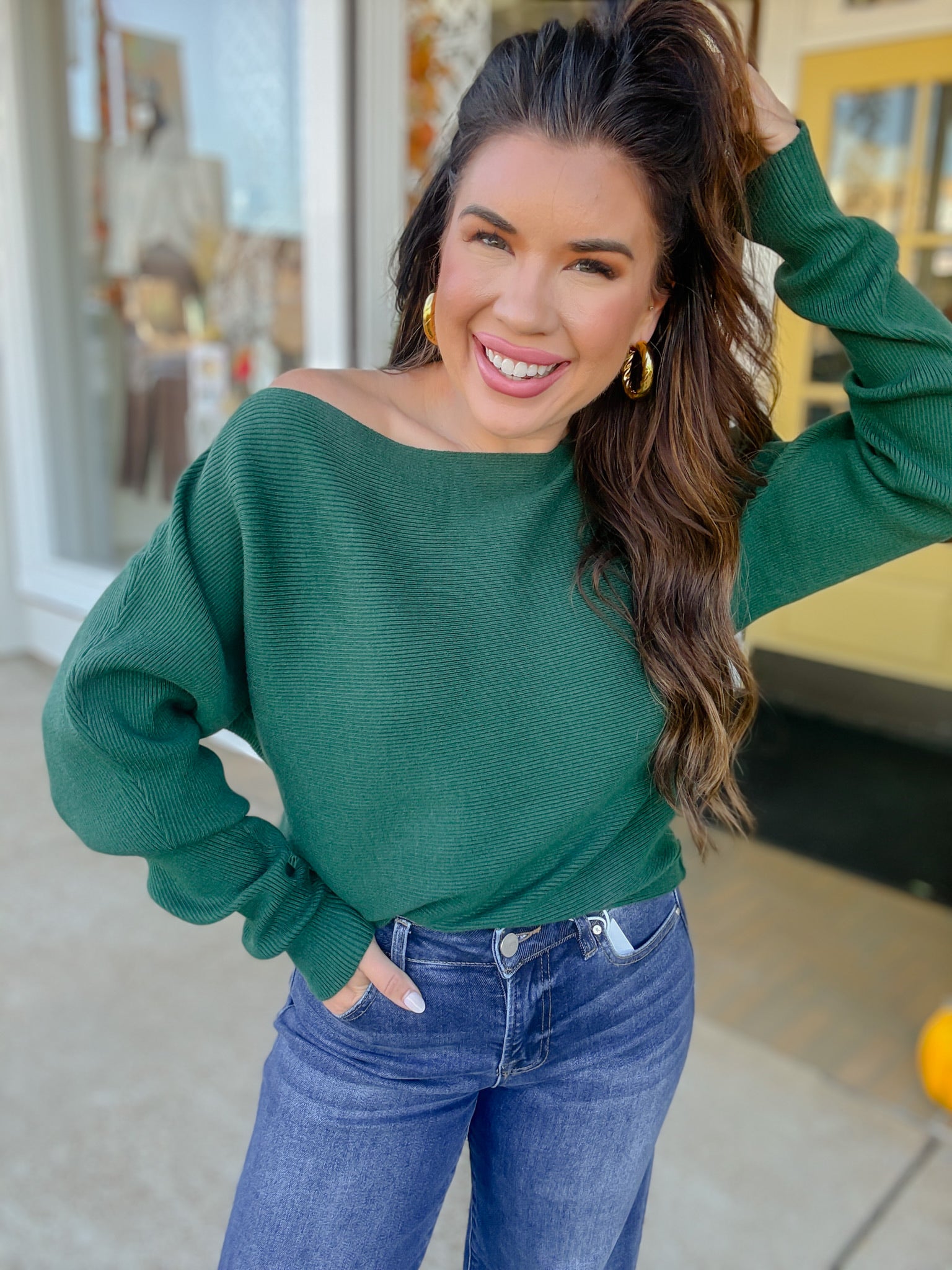 The Marin Sweater - Dark green