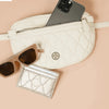 Natalie Wood Design Grace Belt Bag in Cream/Straw
