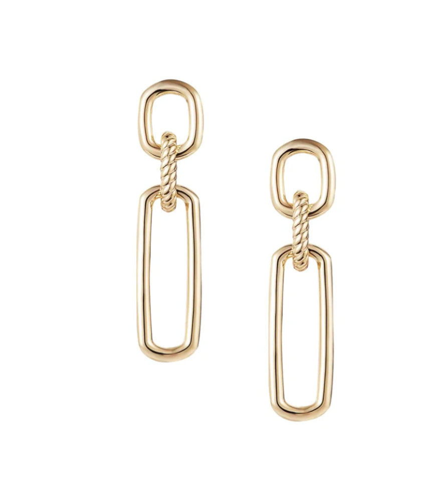 Natalie Wood Design She's Spicy Link Statement Earrings