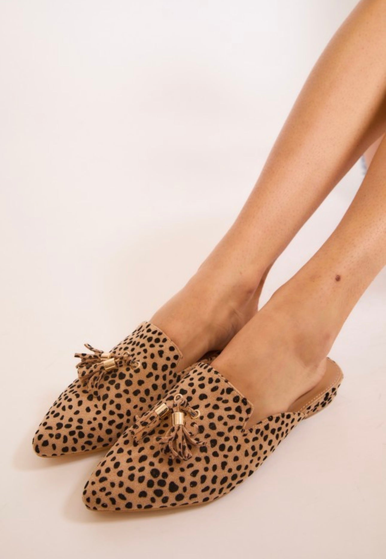Darcy Leopard Pointed Mule