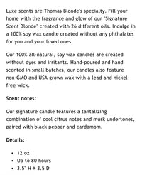 Thomas Blonde Candle Signature Scent