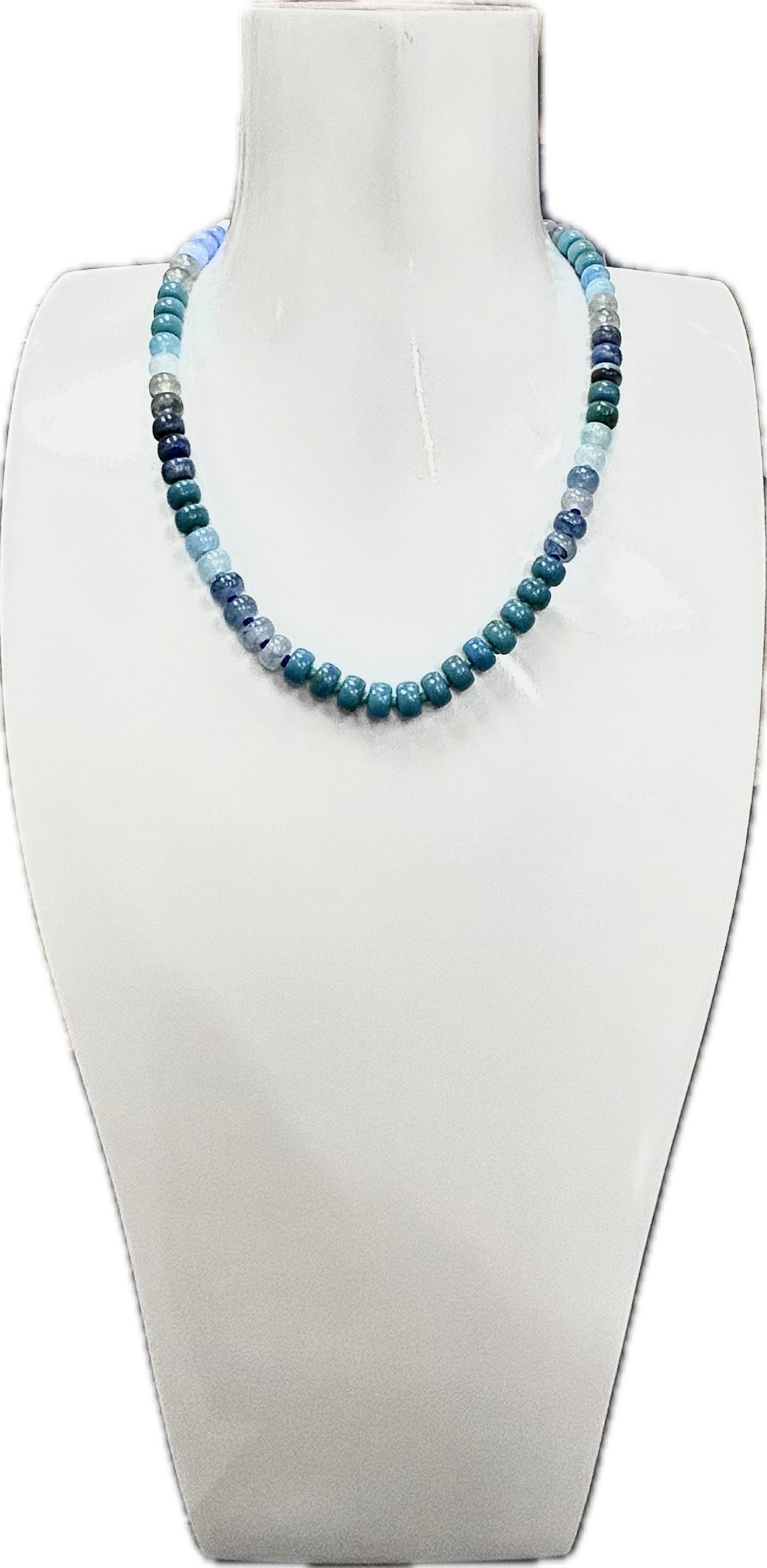 Ocean blue gemstone necklace