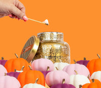 Harvest Pumpkin Holiday Mercury Jar Candle -