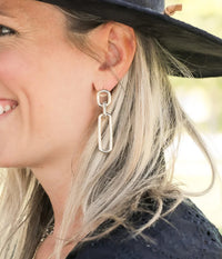 Natalie Wood Design She's Spicy Link Statement Earrings