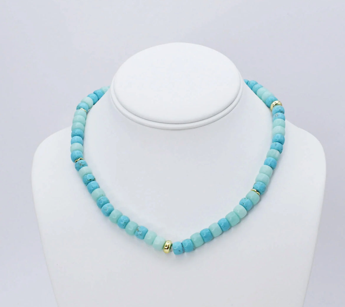 Ocean Girly Gemstone Necklace