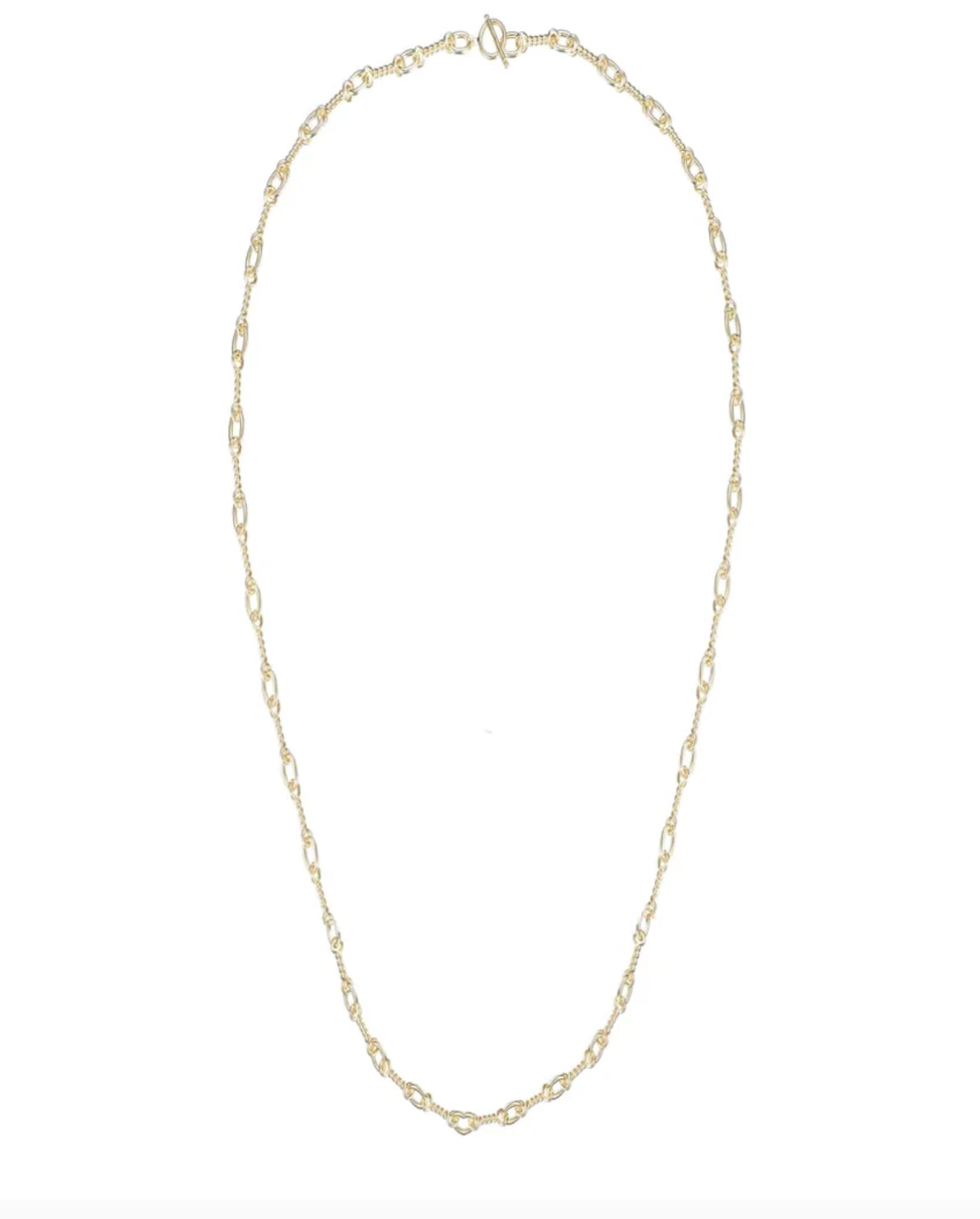 Natalie Wood Design She's Spicy Chain Link Necklace in Gold