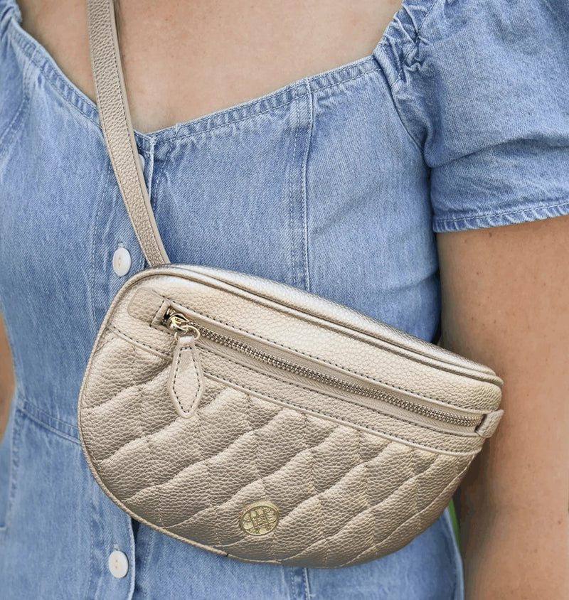 Natalie Wood Design Grace Belt Bag in Cream