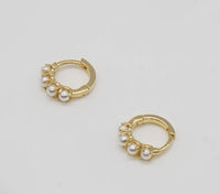 Brenda Grands Jewelry Pearl Huggies